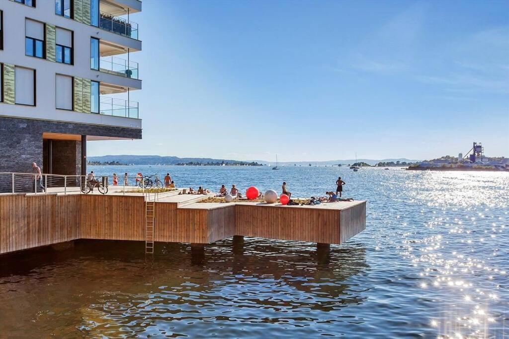 Ferienwohnung Tjuvholmen / Aker Brygge - Most Expensive Area In Oslo! Exterior foto